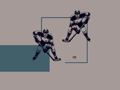 grafik af to ishockeyspillere